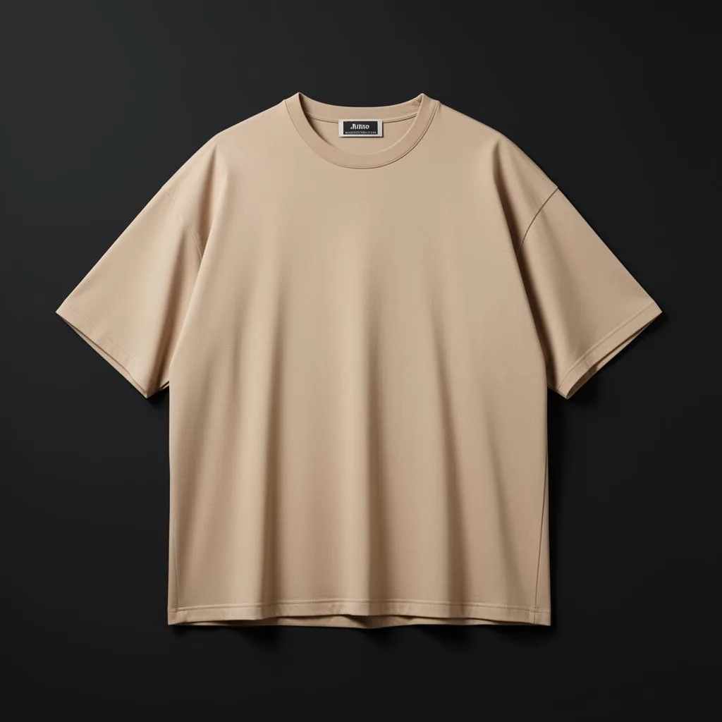 Beige Oversized Tee