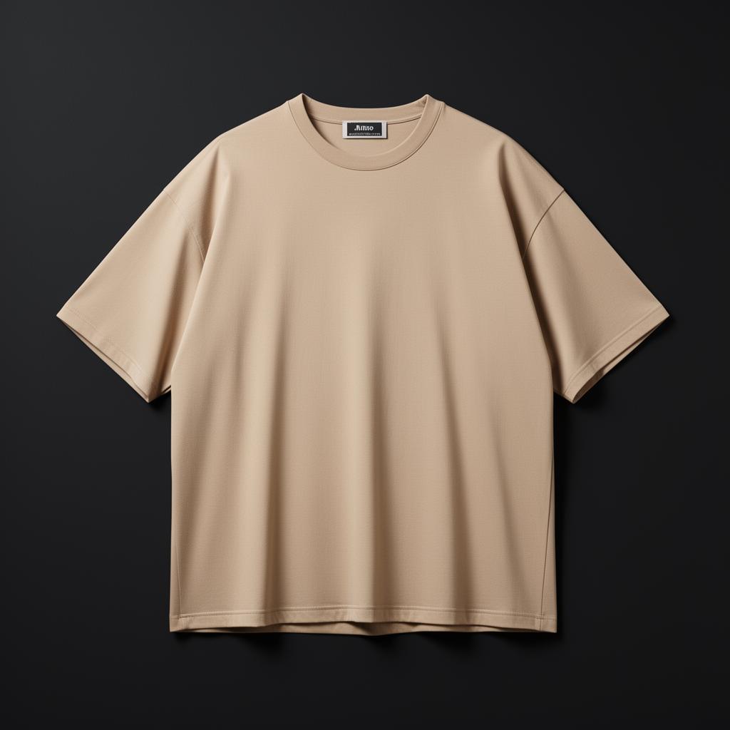 Beige Oversized Tee